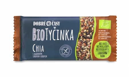 Biotycinka Chia s agavovym sirupom, vhodné pre bezlepkovú stravu