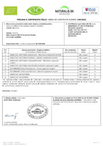 Certifikat Bio tyčinky a Gomasio 246_2022-3